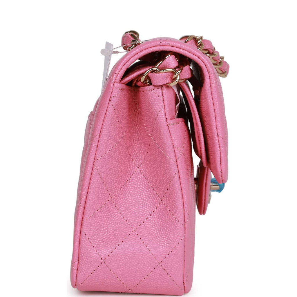 Chanel bag Small Classic Double Flap Bag Pink Caviar Light Gold Hardware