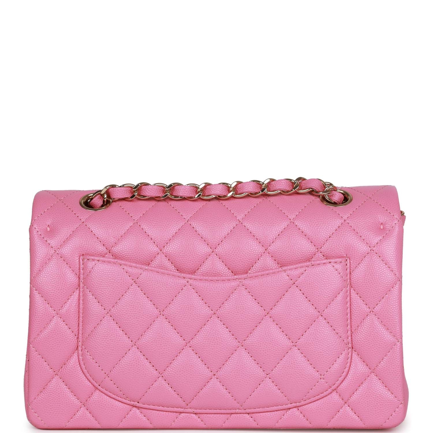 Chanel bag Small Classic Double Flap Bag Pink Caviar Light Gold Hardware