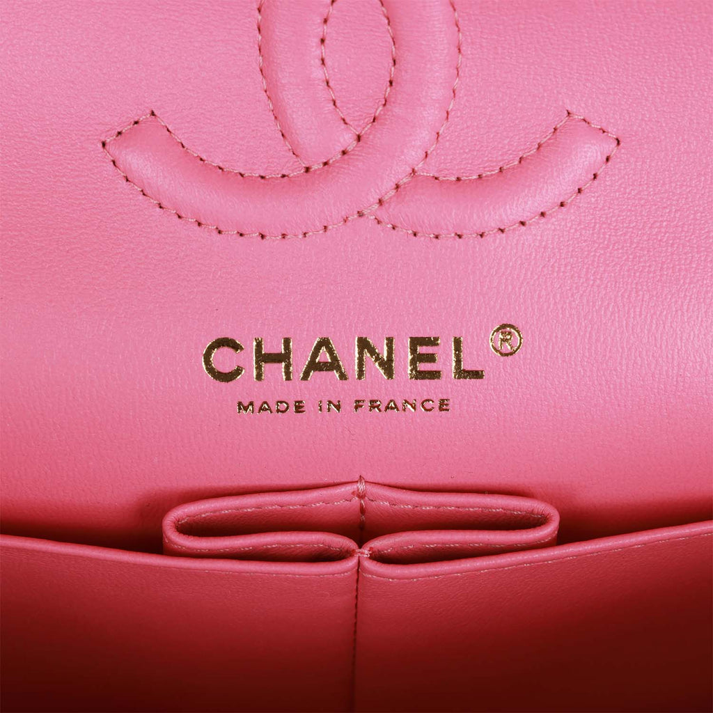 Chanel bag Small Classic Double Flap Bag Pink Caviar Light Gold Hardware