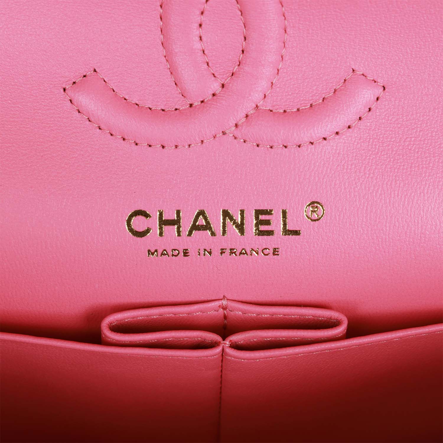 Chanel bag Small Classic Double Flap Bag Pink Caviar Light Gold Hardware