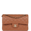 Chanel Small Classic Double Flap Caramel Lambskin Gold Hardware