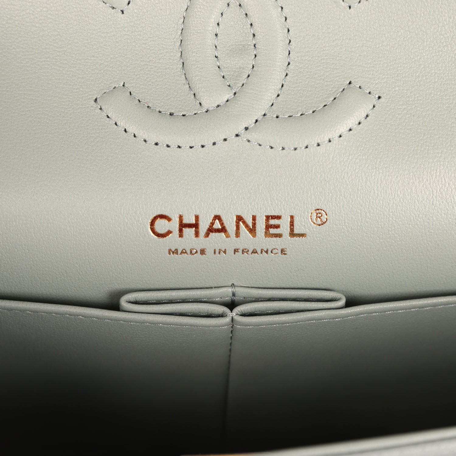 Chanel Small Classic Double Flap Bag Blue Caviar Light Gold Hardware