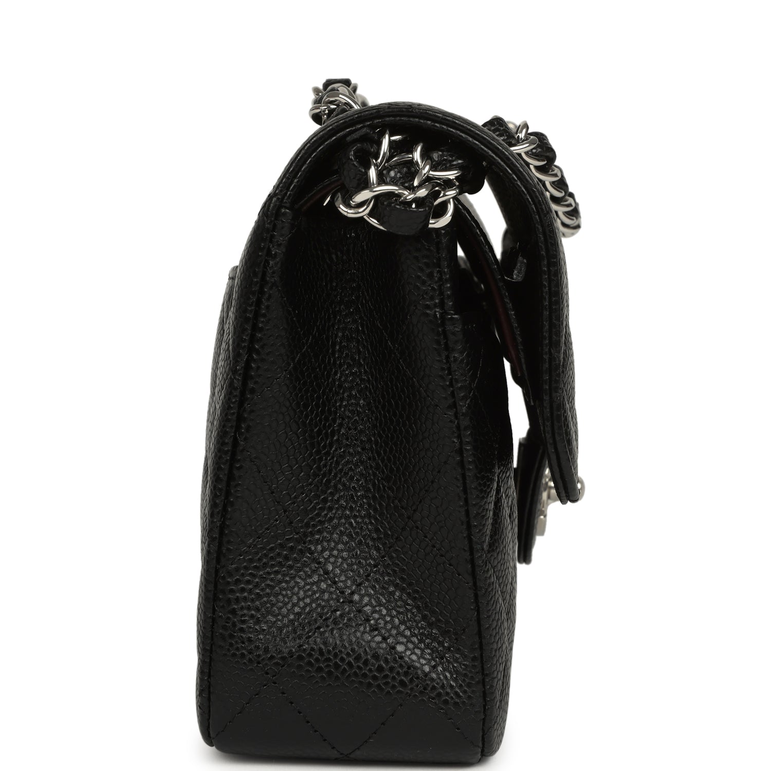 Chanel Small Classic Double Flap Black Caviar Silver Hardware
