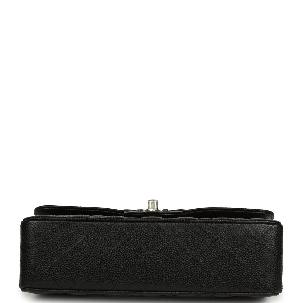 Chanel Small Classic Double Flap Black Caviar Silver Hardware
