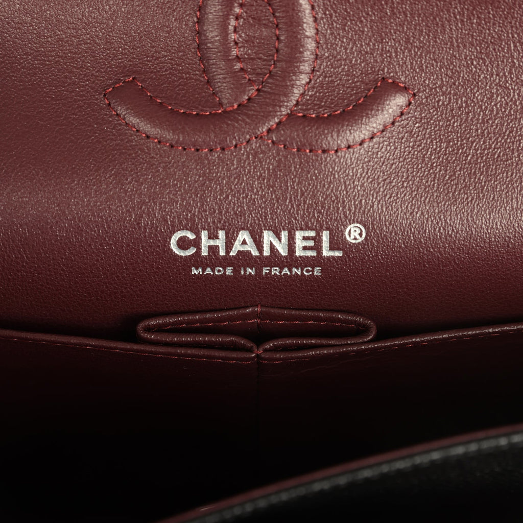 Chanel Small Classic Double Flap Black Caviar Silver Hardware