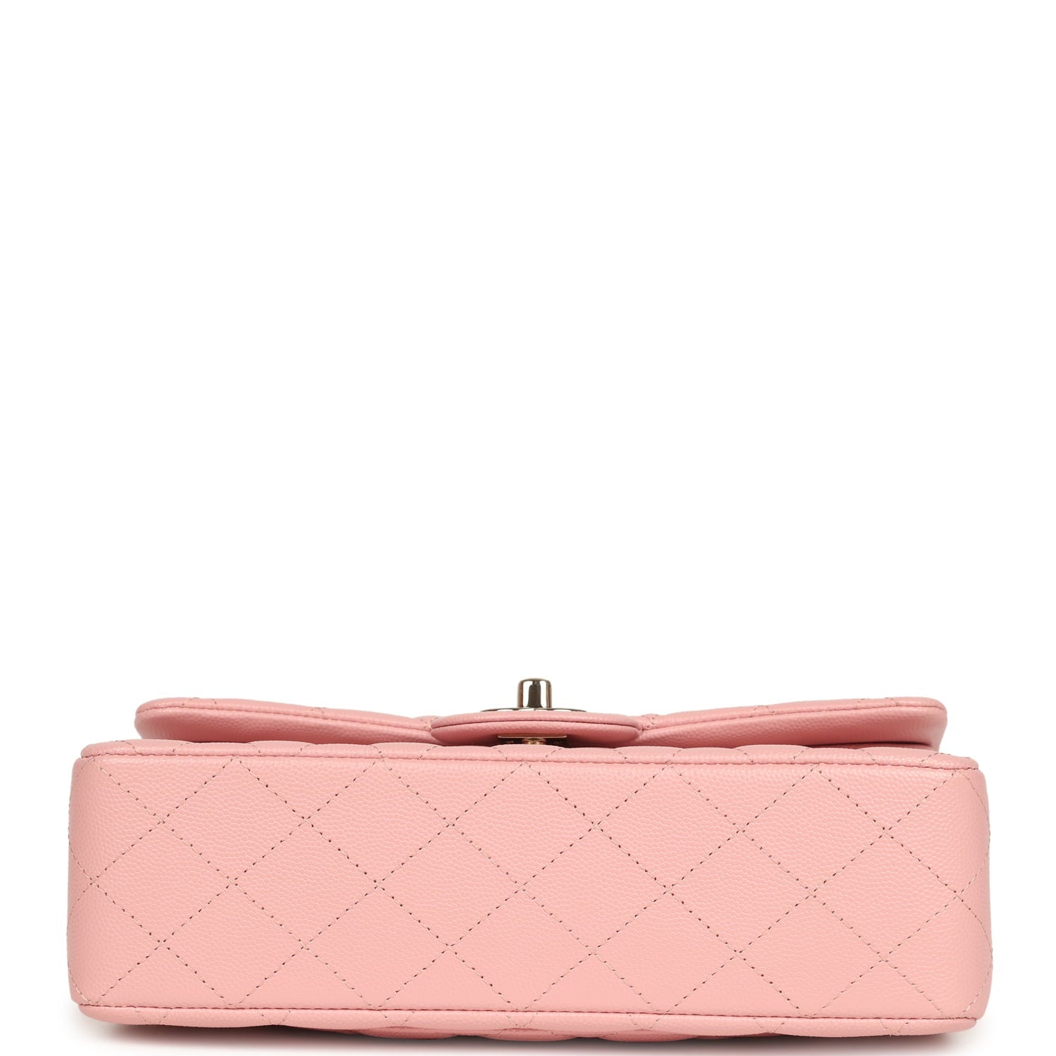 Chanel Small Classic Double Flap Bag Pink Shiny Caviar Light Gold Hardware