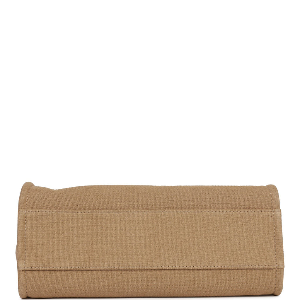 Chanel Small Deauville Shopping Bag Beige Boucle Light Gold Hardware