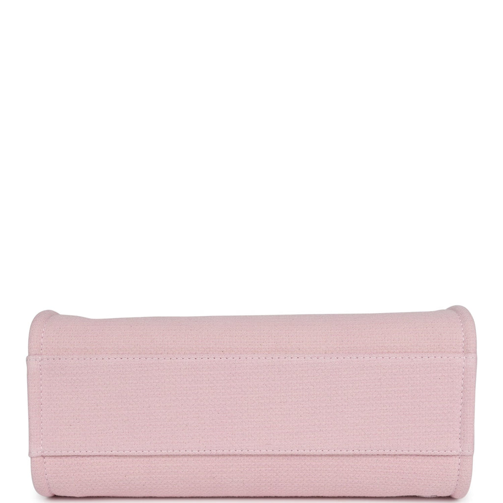 Chanel Small Deauville Shopping Tote Light Pink Canvas Light Gold Hardware