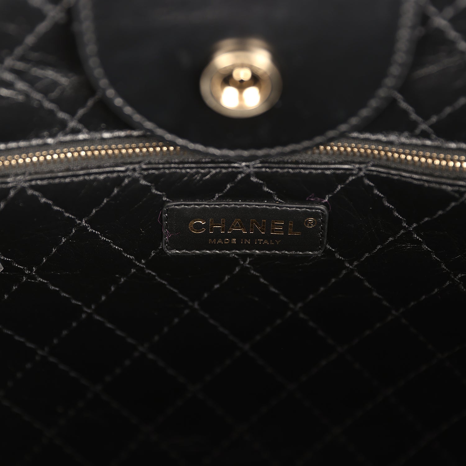 Chanel Medium Deauville Shopping Tote Black Crumpled Calfskin and Tweed Gold Hardware