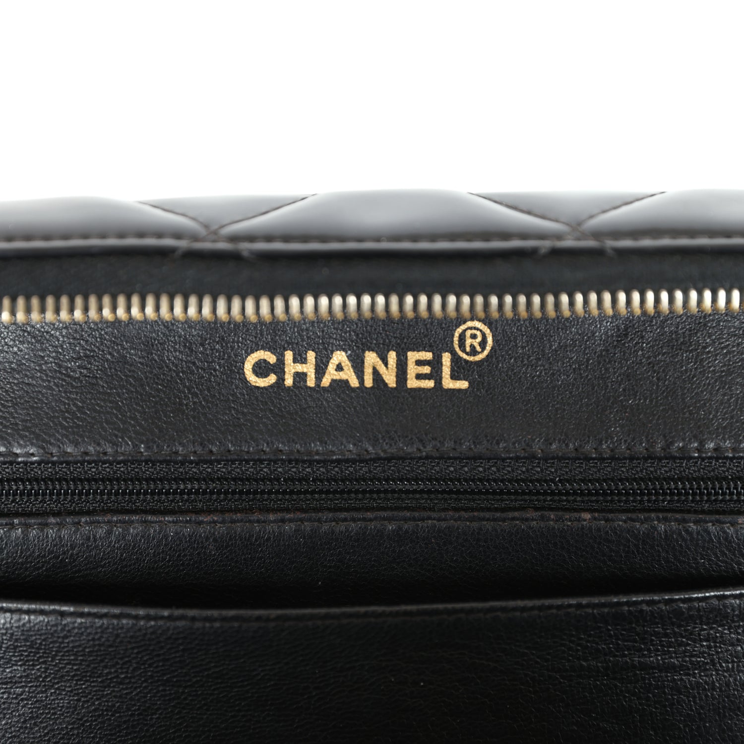 New Chanel Lunchbox Vanity Black Patent Leather Gold Hardware
