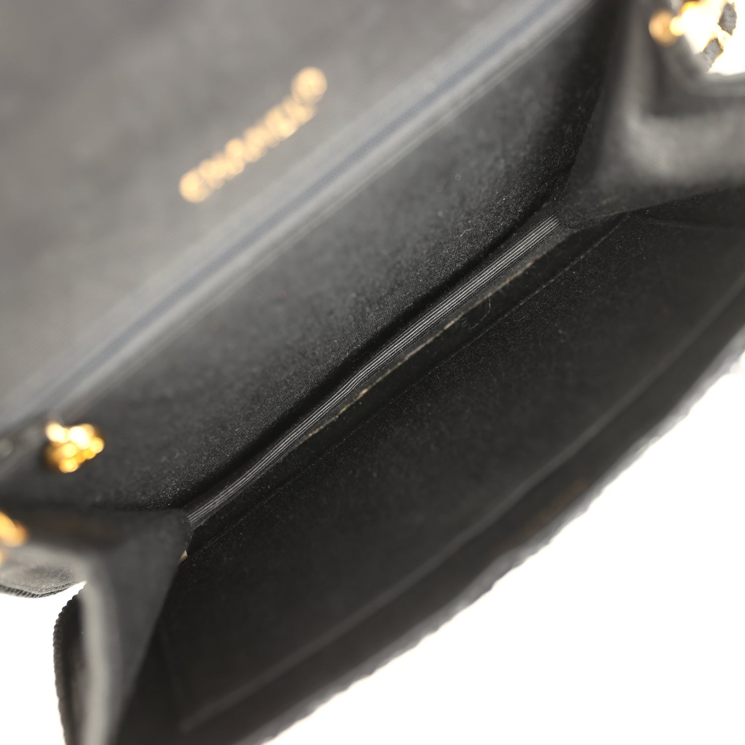 New Chanel Small Flap Bag Black Sequin Gold Hardware