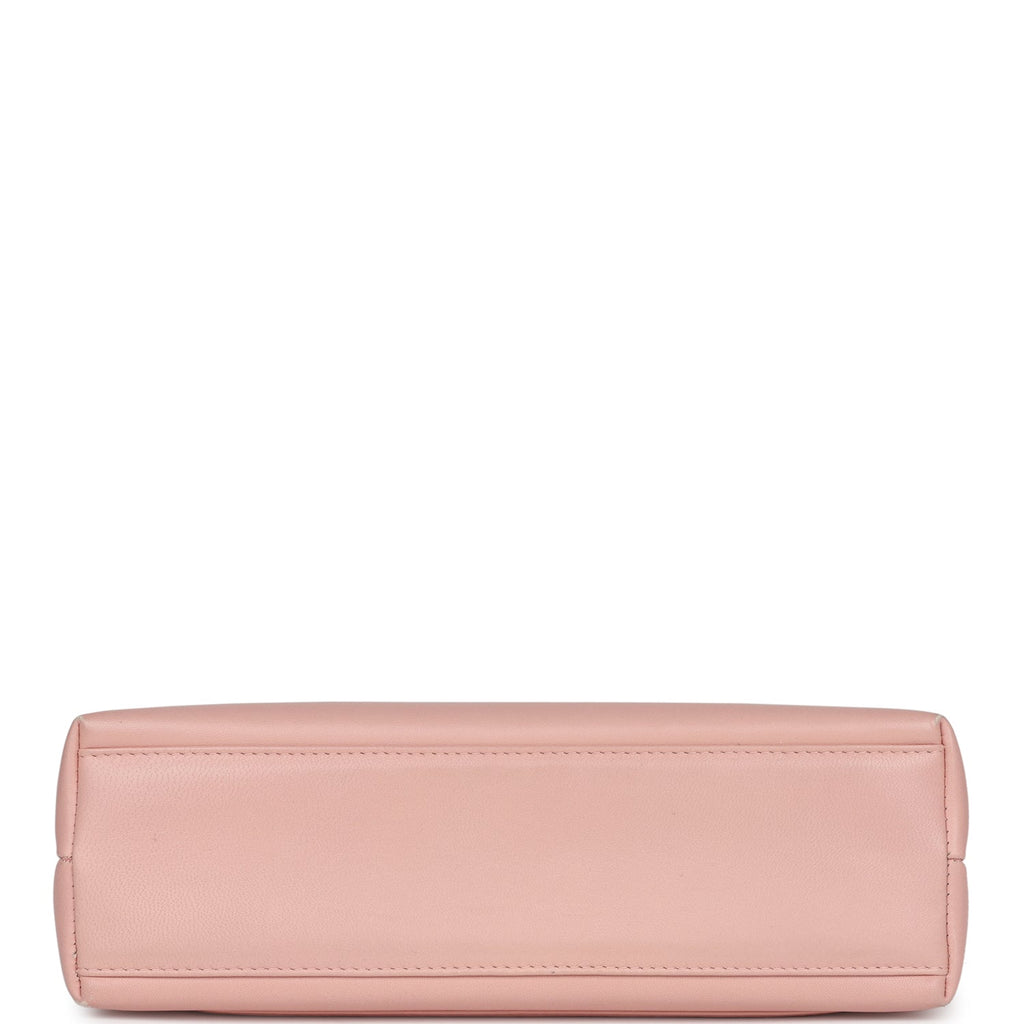 Vintage Chanel Large Kelly Pink Lambskin Gold Hardware