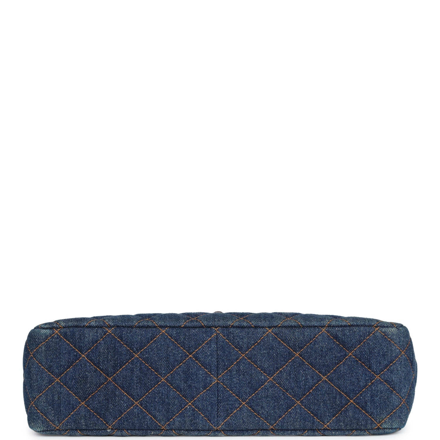 Vintage Chanel Jumbo Classic Single Flap Bag Blue Denim Tortoiseshell Bakelite Hardware
