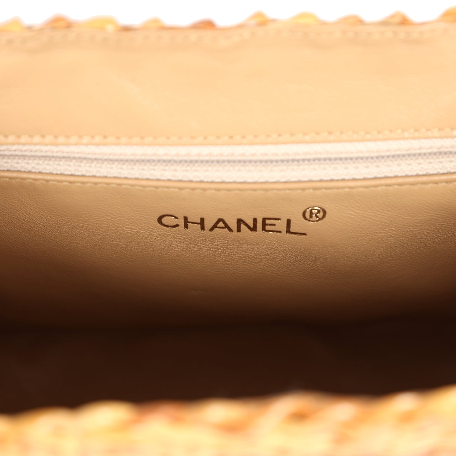 New Chanel Small Picnic Basket Bag Natural Wicker Gold Hardware