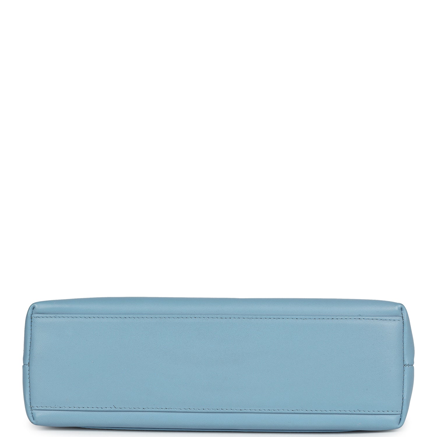 Vintage Chanel Large Kelly Light Blue Lambskin Gold Hardware