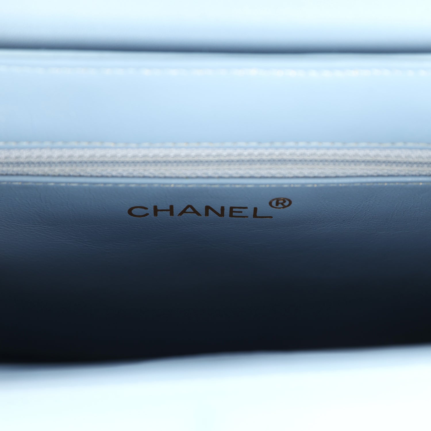 Vintage Chanel Large Kelly Light Blue Lambskin Gold Hardware