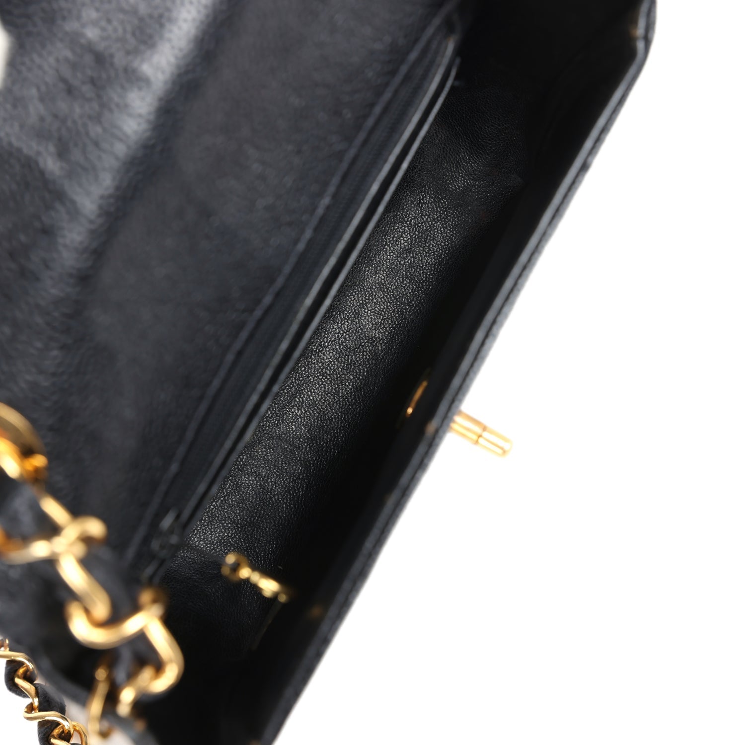 New Chanel Square Chevron Envelope Flap Bag Black Caviar Gold Hardware