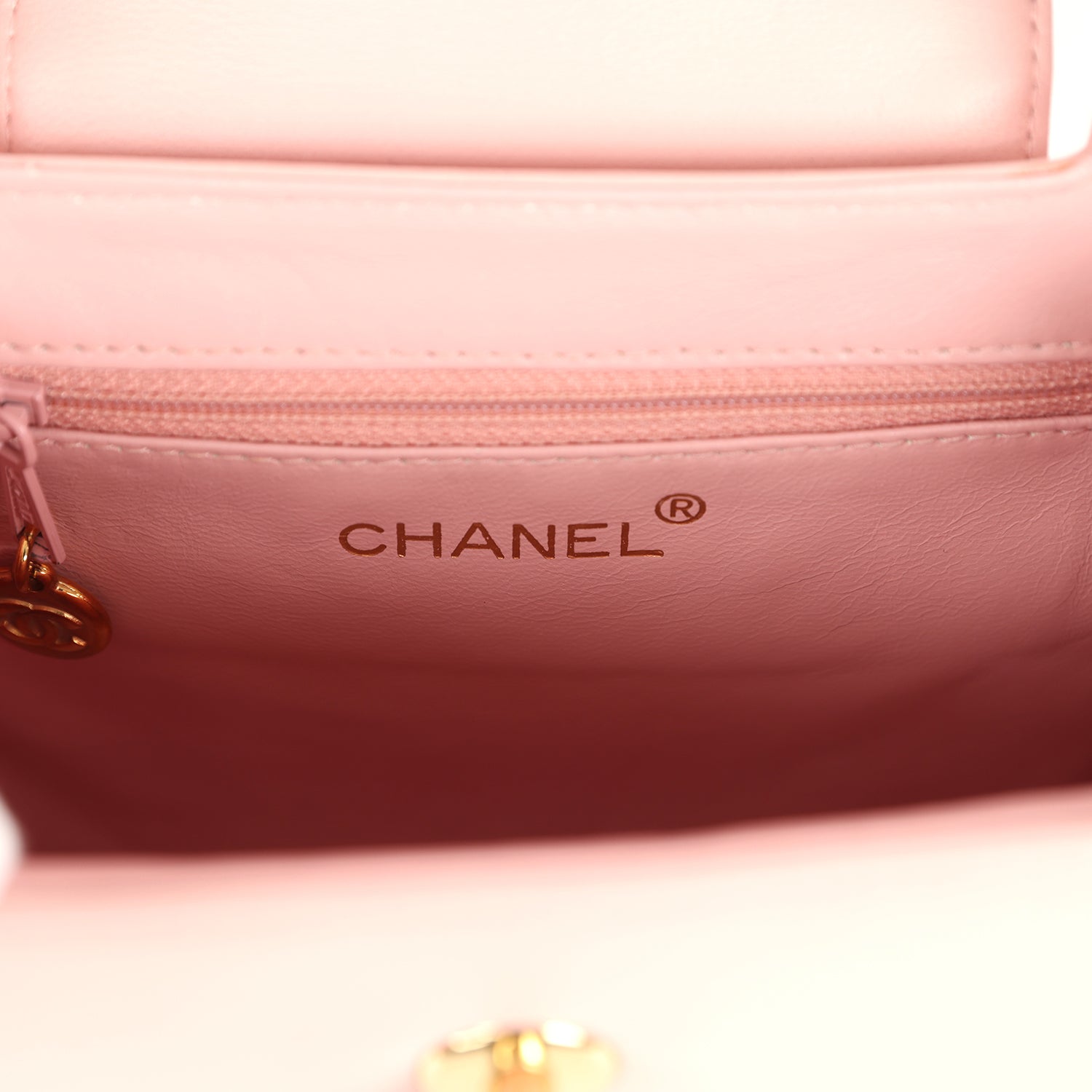 Vintage Chanel Small Kelly Pink Lambskin Gold Hardware