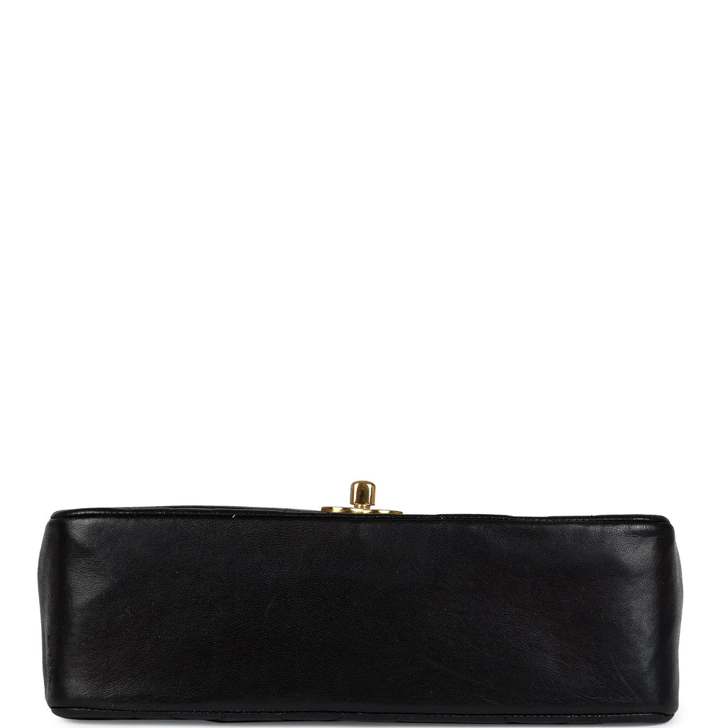 New Chanel Small Diana Flap Bag Black Lambskin Gold Hardware
