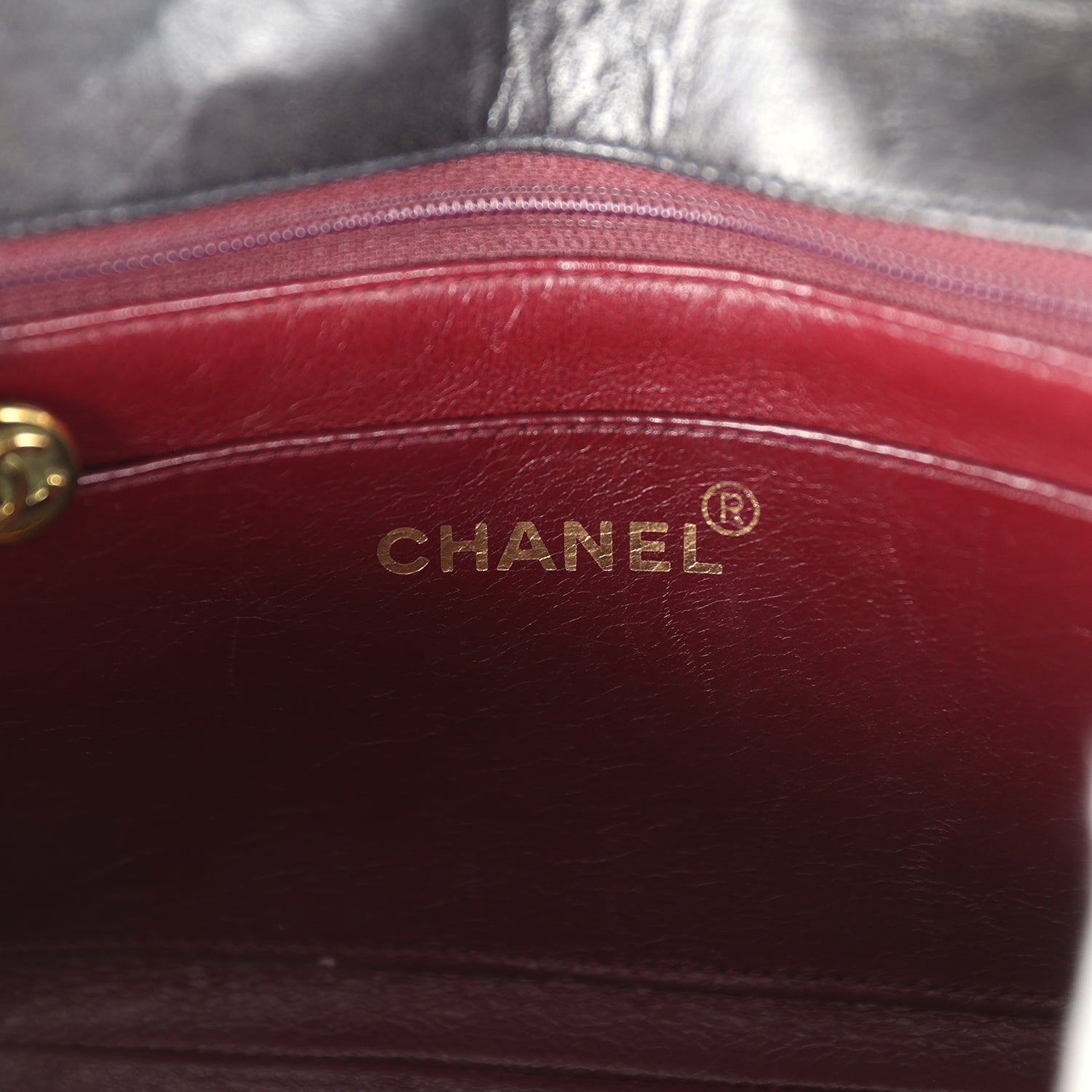New Chanel Small Diana Flap Bag Black Lambskin Gold Hardware