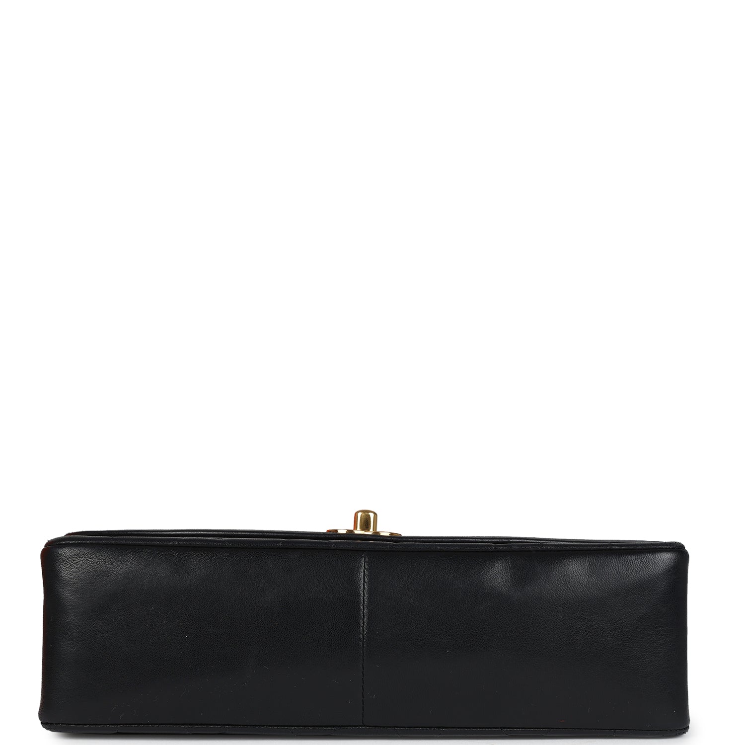 Vintage Chanel Medium Diana Flap Bag Black Lambskin Gold Hardware