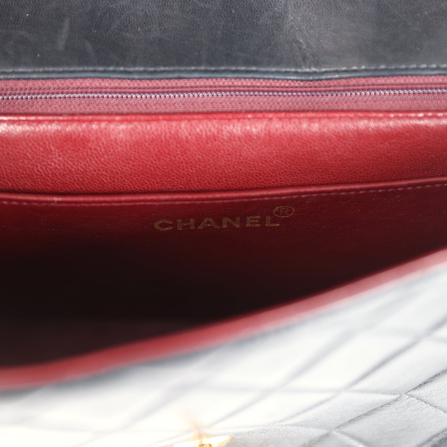 Vintage Chanel Medium Diana Flap Bag Black Lambskin Gold Hardware