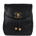 New Chanel Medium CC Backpack Black Caviar Gold Hardware