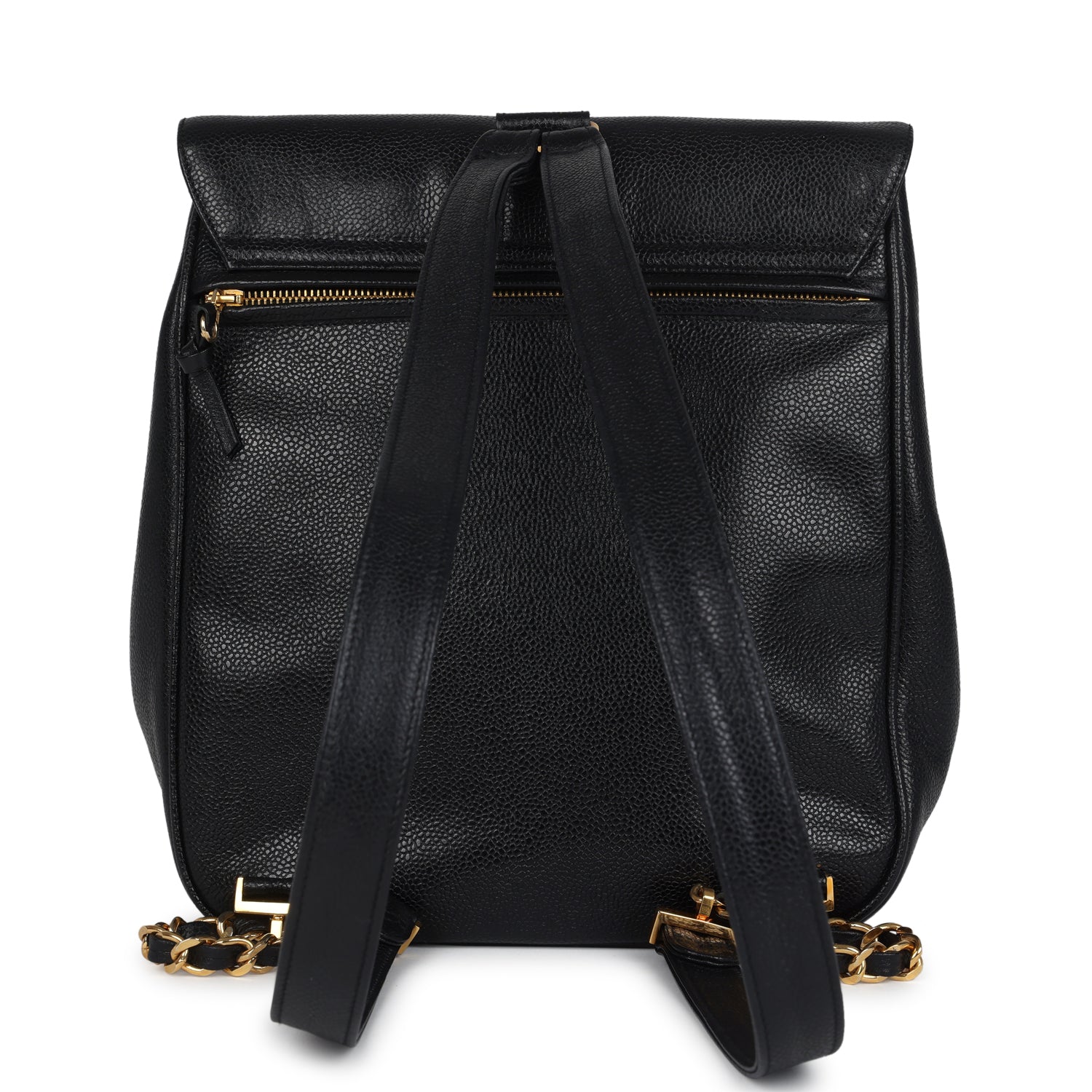 New Chanel Medium CC Backpack Black Caviar Gold Hardware