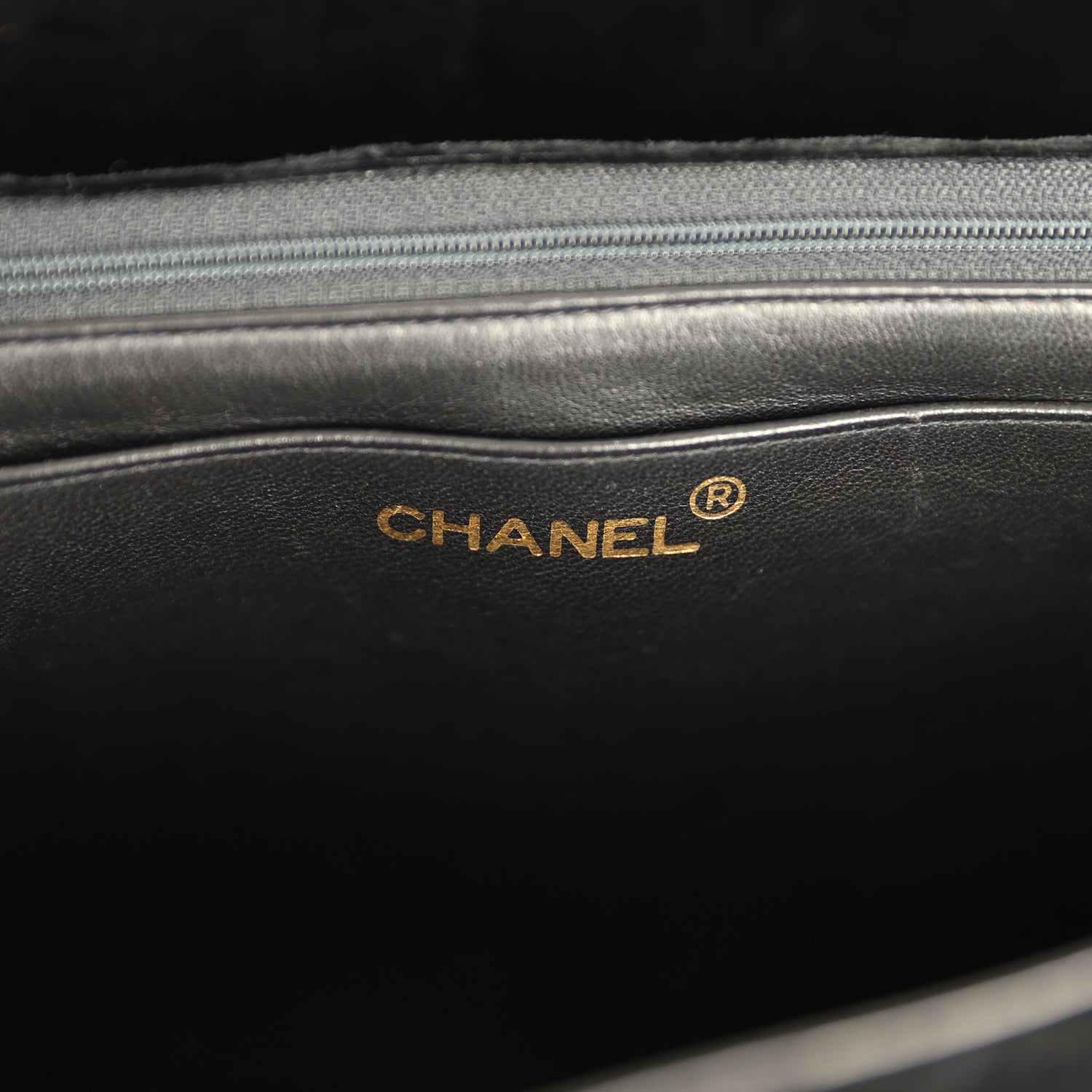 New Chanel XL Classic Chevron Single Flap Bag Black Velvet Gold Hardware