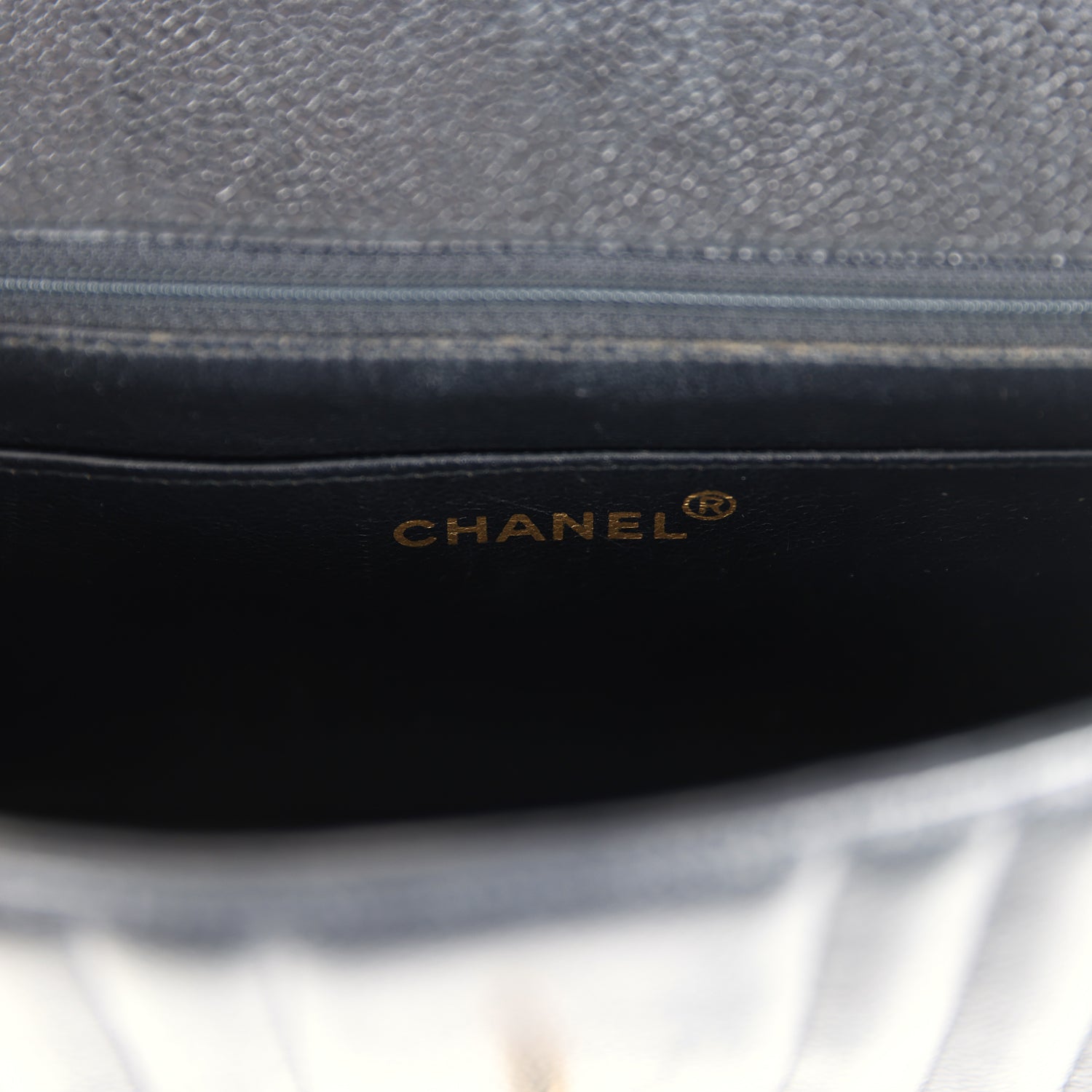 New Chanel Medium Vertical Flap Bag Black Caviar Gold Hardware