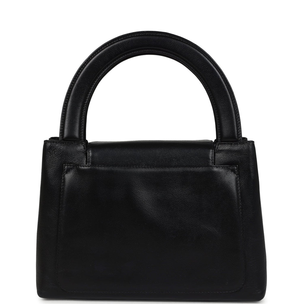New Chanel Large Kelly Black Caviar Gold Hardware