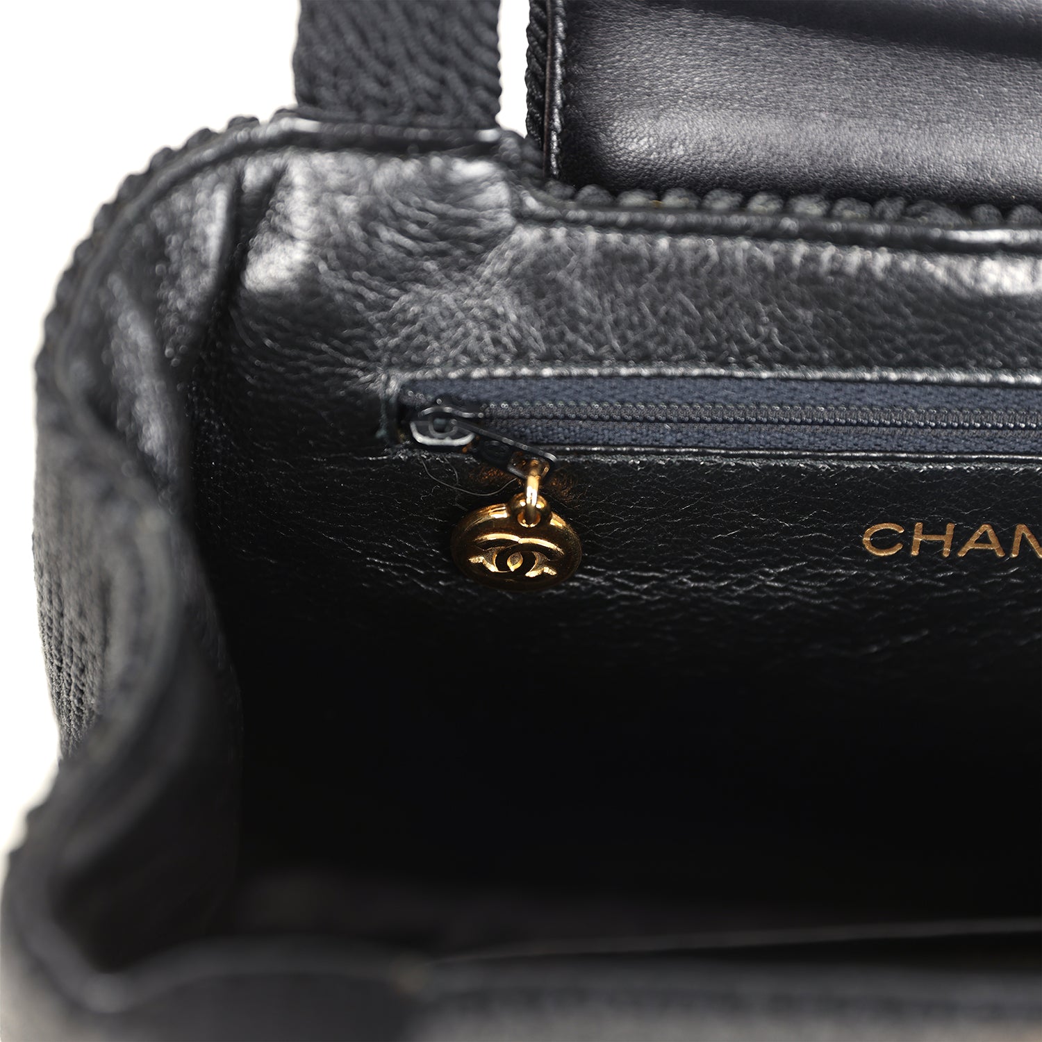 New Chanel Large Kelly Rope Black Woven Gold Hardware