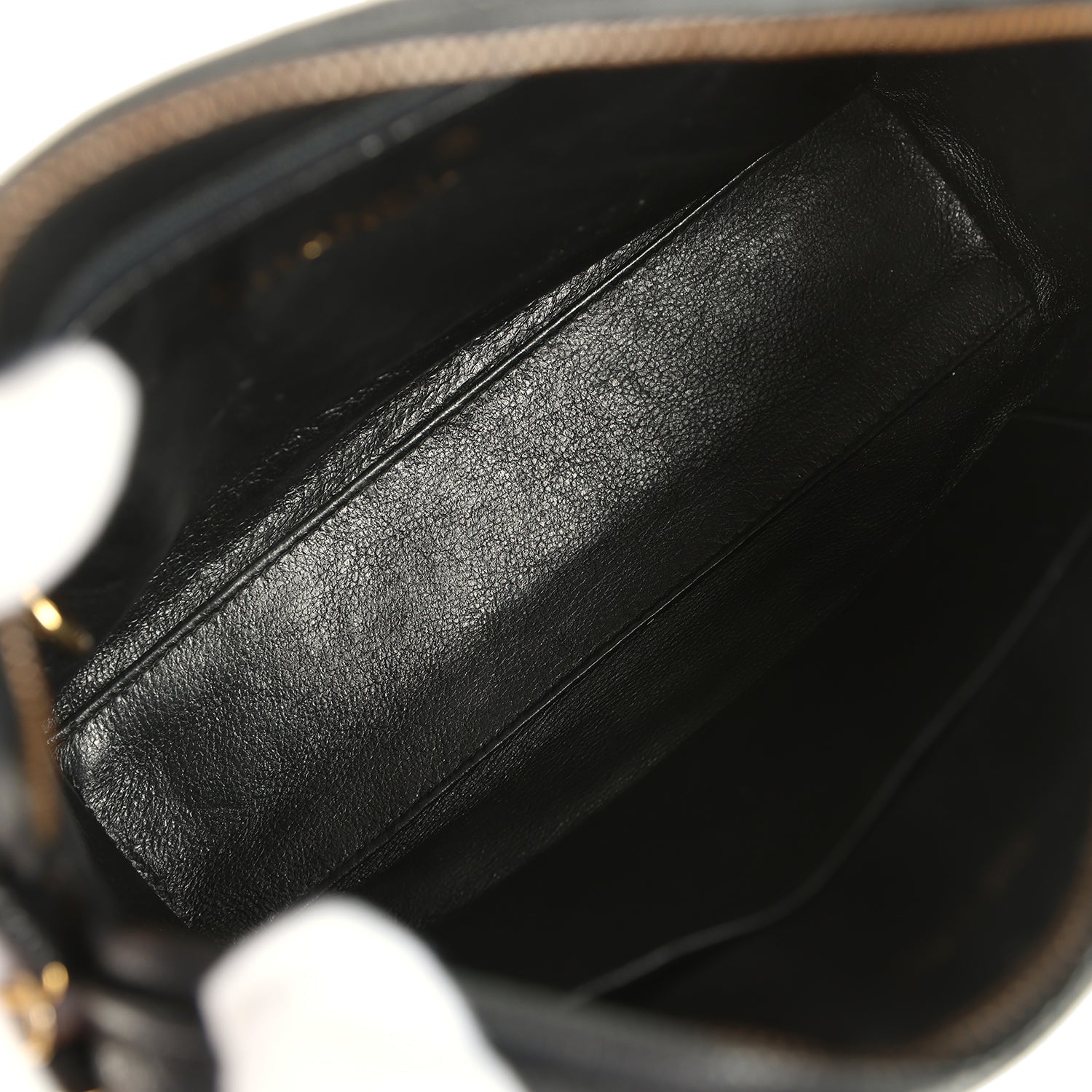 New Chanel Mini Diagonal Quilted Camera Bag Black Caviar Gold Hardware