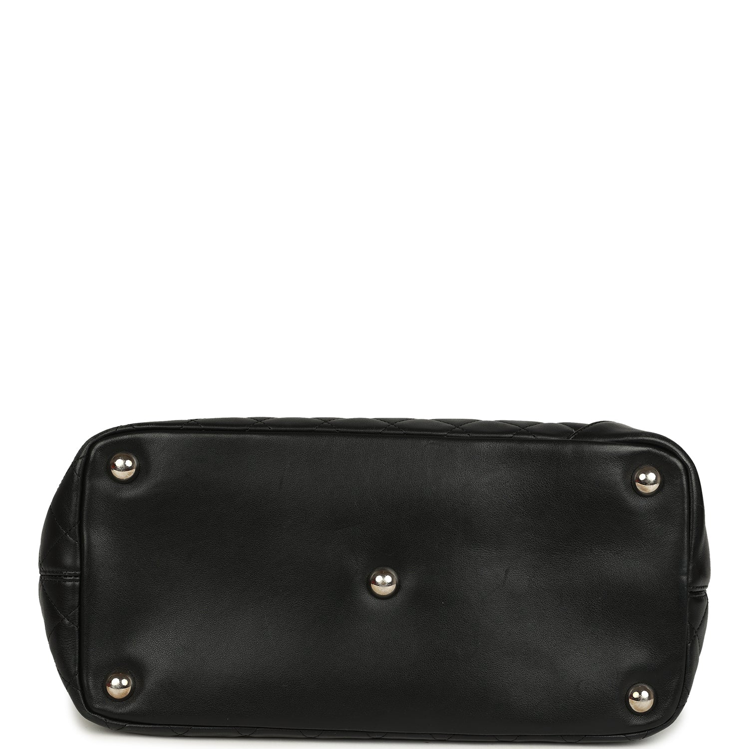 New Chanel Large Cambon Ligne Tote Black Calfskin Silver Hardware