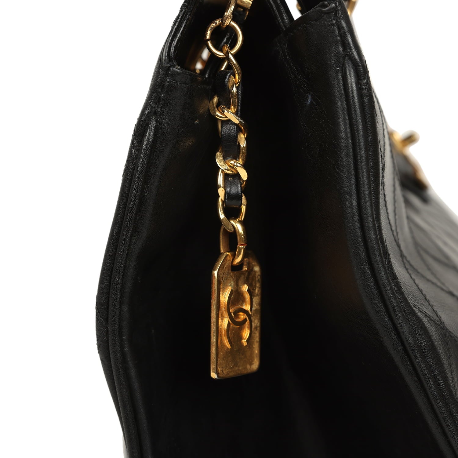 New Chanel XL Supermodel Tote Bag Black Calfskin Gold Hardware