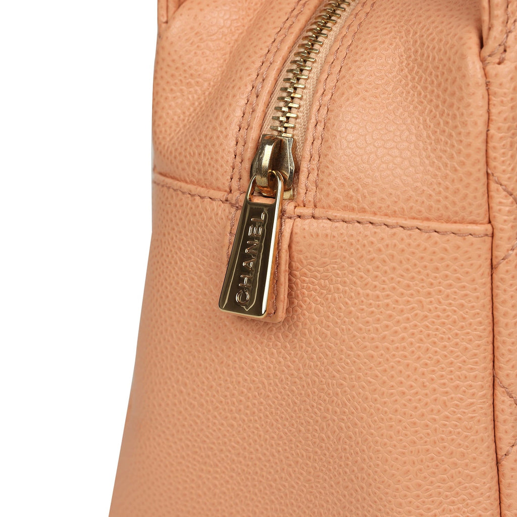 New Chanel Petite Timeless CC Shopping Tote Pink Caviar Gold Hardware