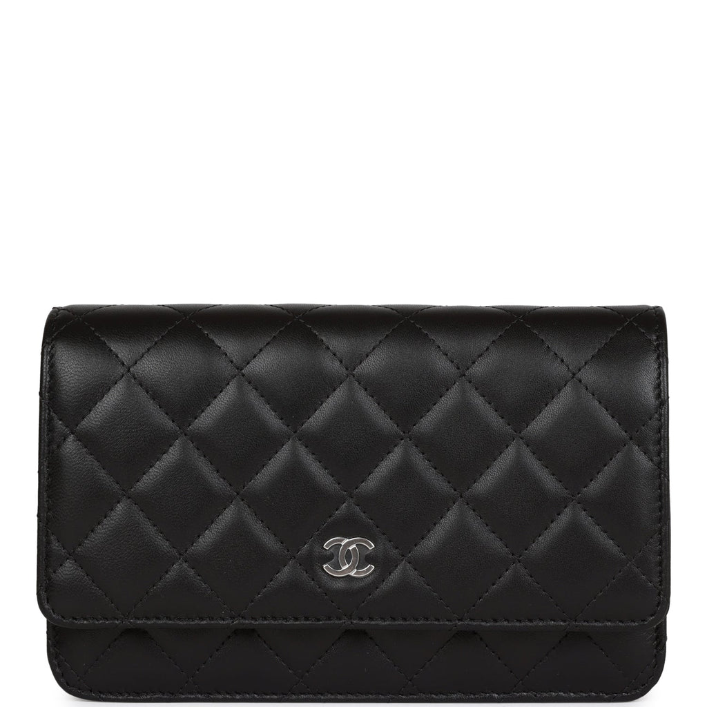 Chanel Wallet on Chain WOC Black Calfskin Silver Hardware