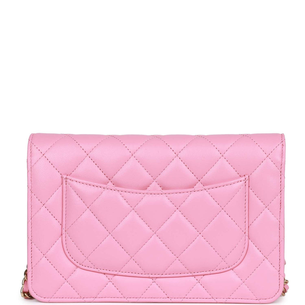 Chanel Wallet On Chain WOC Pink Lambskin Gold Hardware