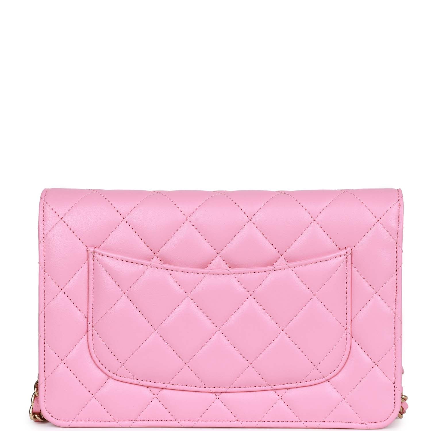 Chanel Wallet On Chain WOC Pink Lambskin Gold Hardware