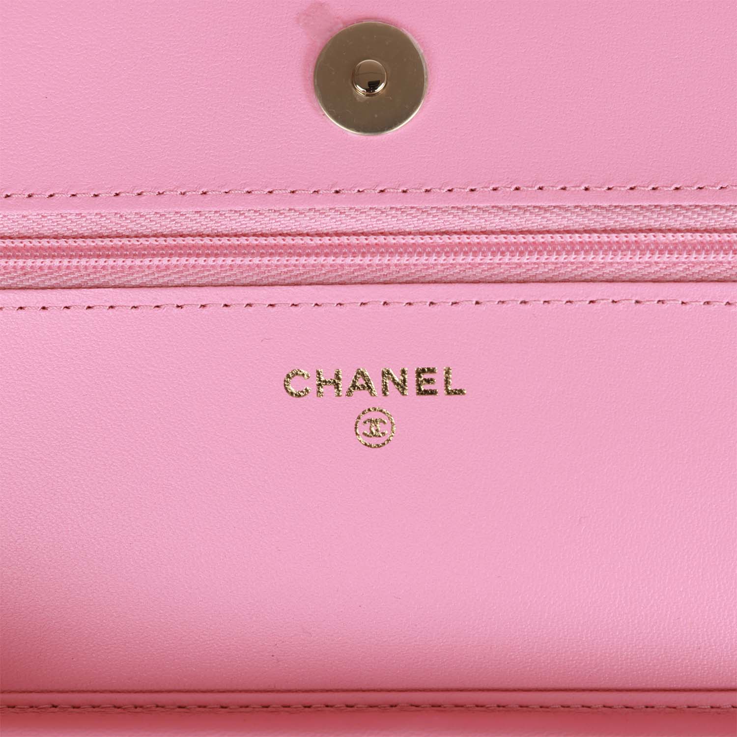 Chanel Wallet On Chain WOC Pink Lambskin Gold Hardware