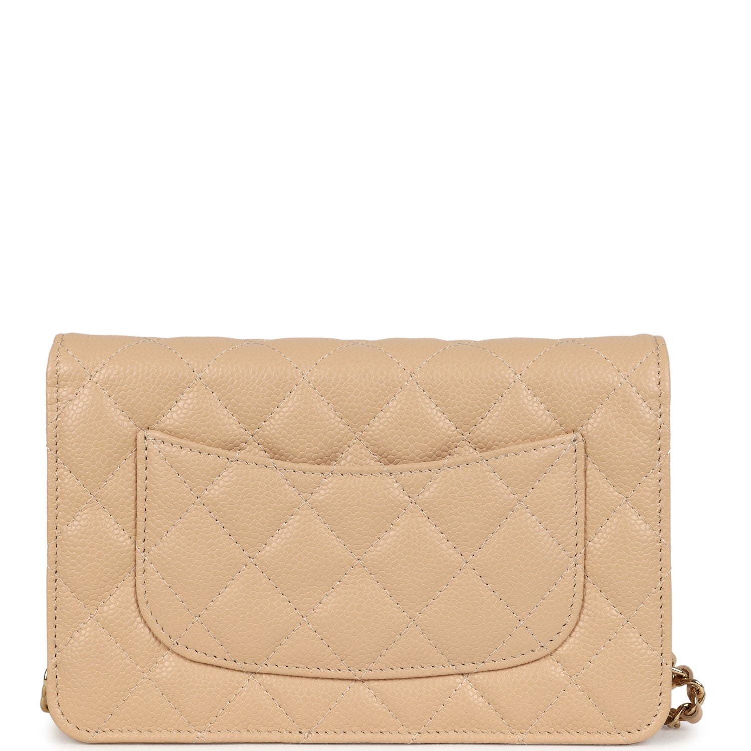 Chanel Wallet On Chain WOC Light Beige Caviar Gold Hardware