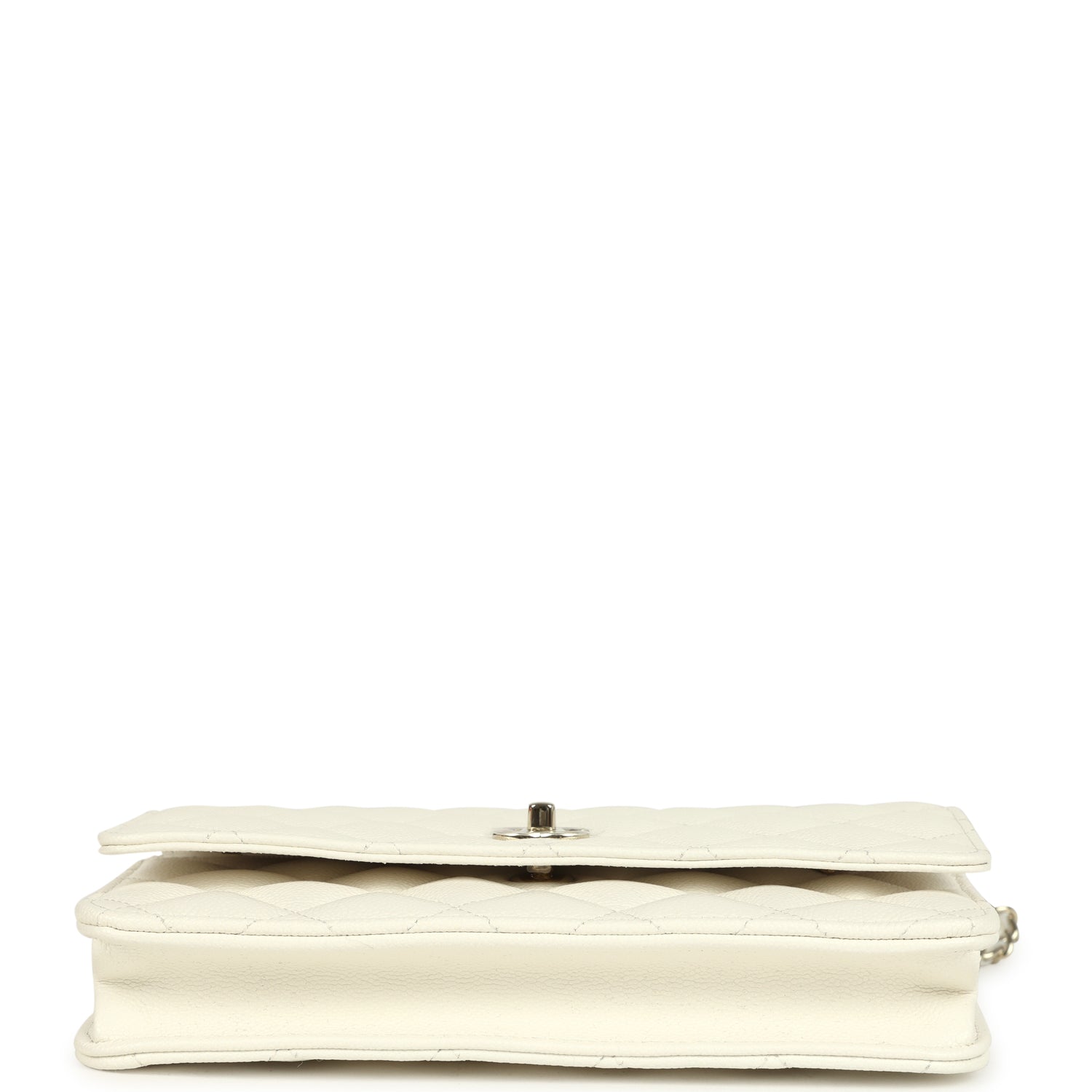 Chanel Wallet On Chain WOC White Caviar Light Gold Hardware