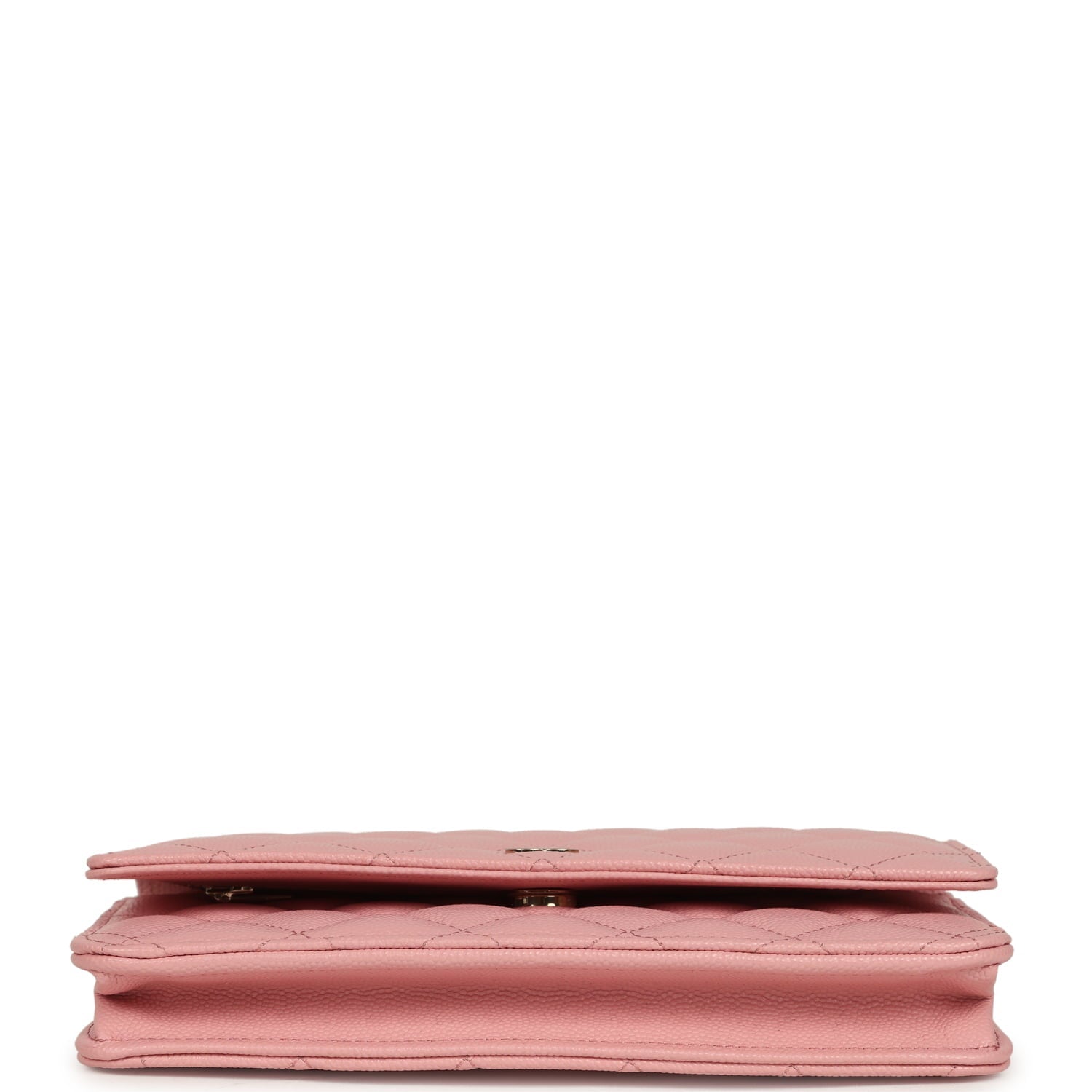 Chanel Wallet On Chain WOC Pink Shiny Caviar Light Gold Hardware