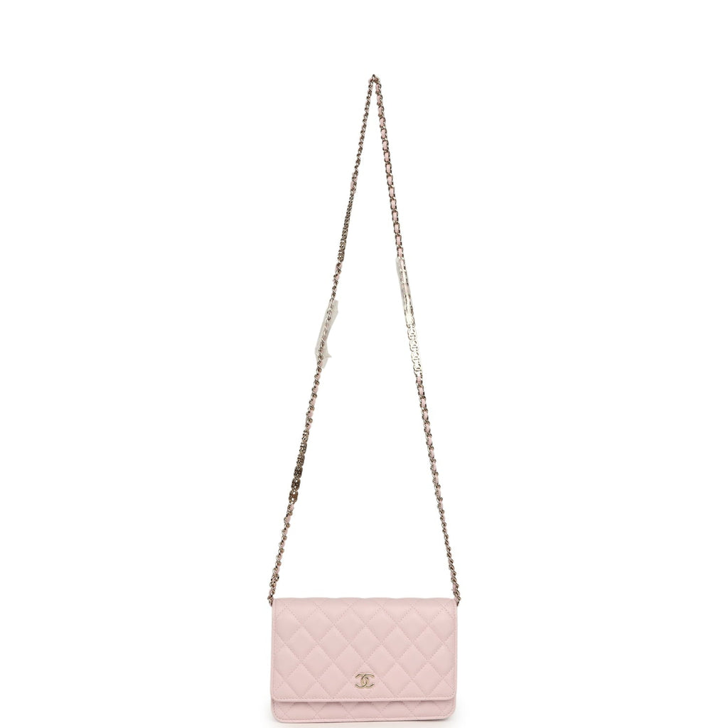 Chanel Wallet On Chain WOC Light Pink Caviar Light Gold Hardware