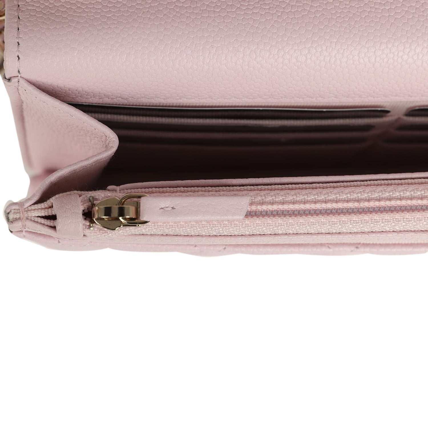 Chanel Wallet On Chain WOC Light Pink Caviar Light Gold Hardware