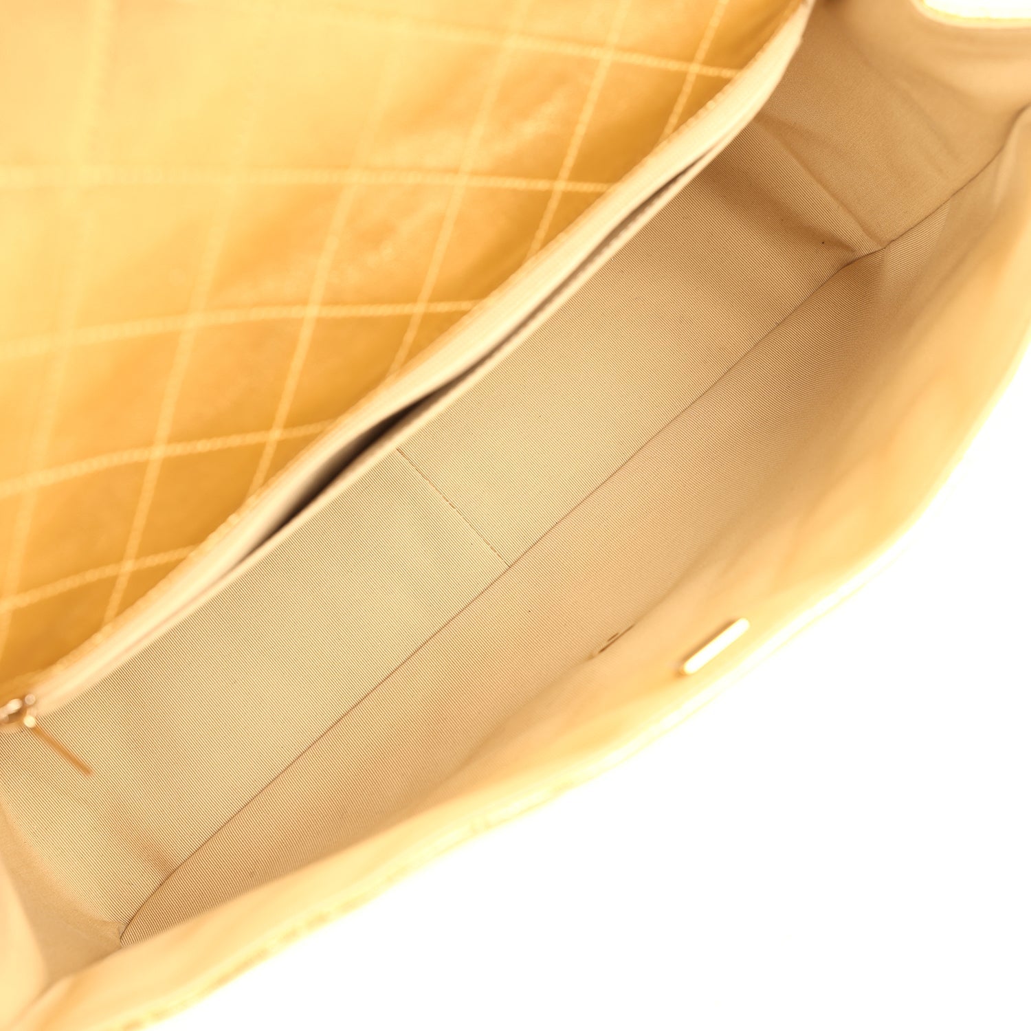 Chanel XXL Classic Single Flap Bag Gold Metallic Lambskin Light Gold Hardware