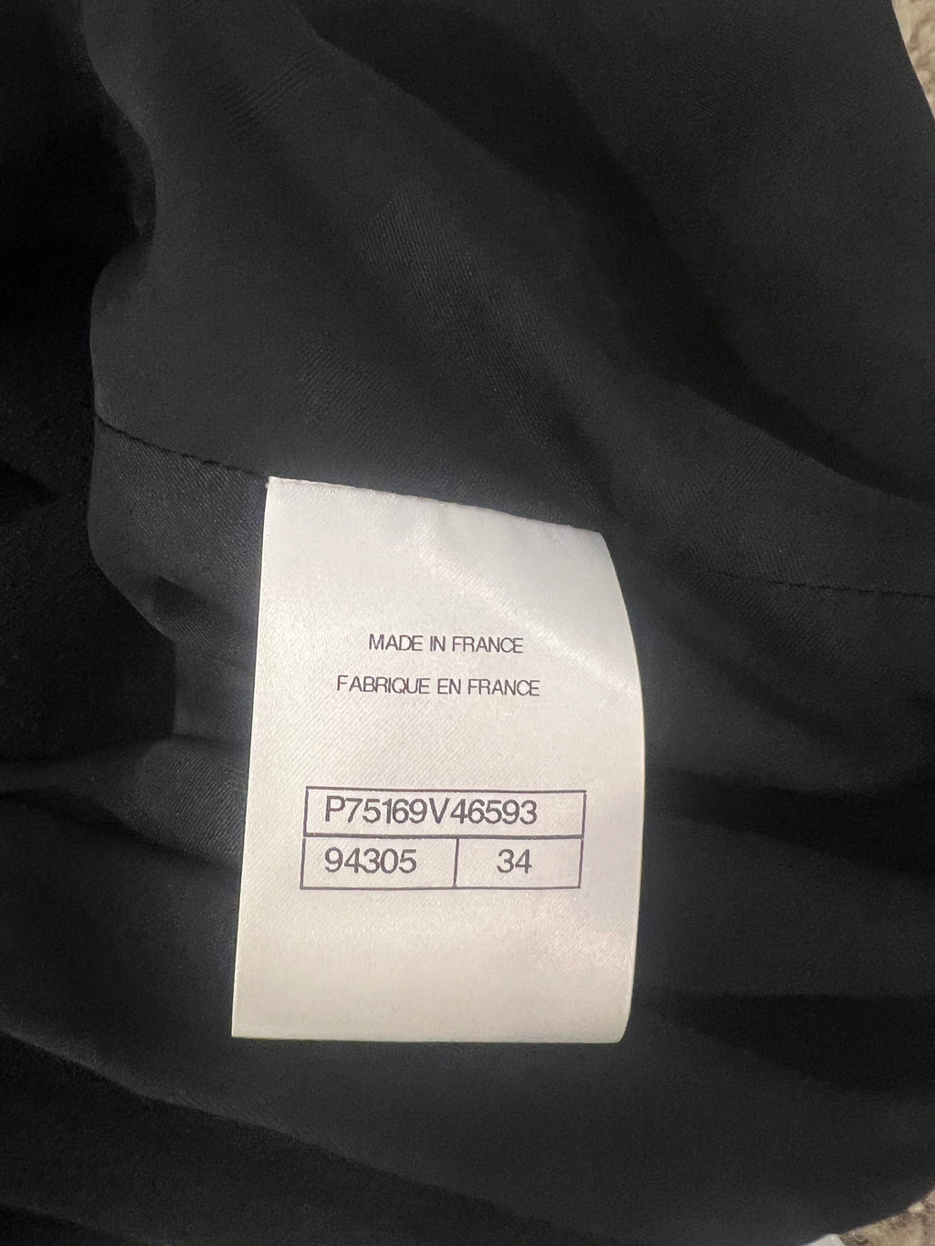 Chanel Métiers d'Art 2023 Black Cropped Top with Multi-Colour Sequin Patch Detail and Back Gold CC Logo Buttons Size FR 34 (UK 6)
