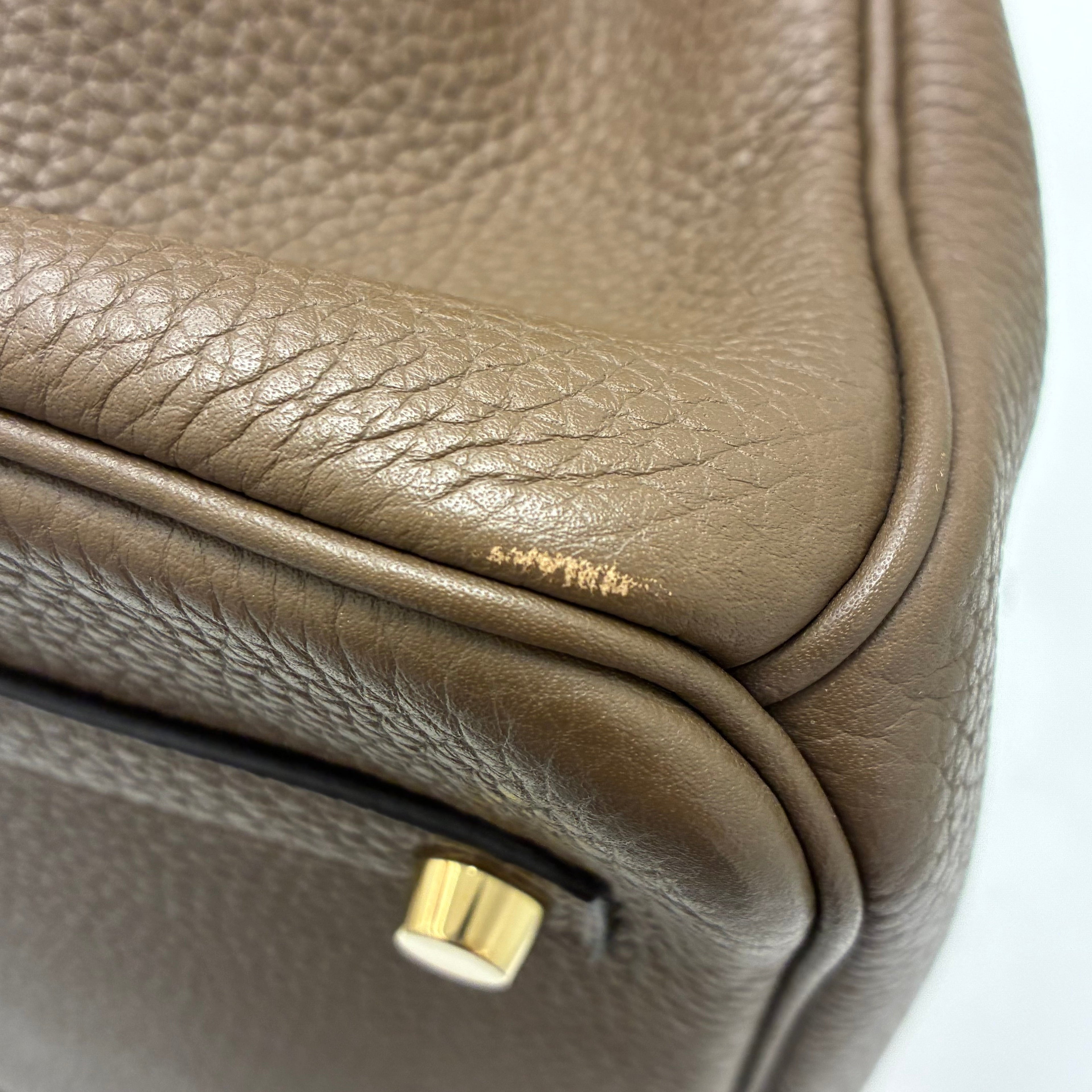 Hermes 2014 Taupe Gray Togo Birkin 35 Handbag