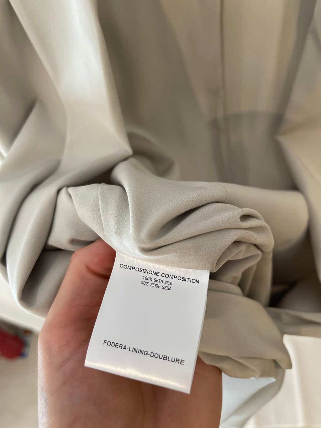 Gucci Light Grey Silk Long Blazer Jacket Size IT 38 (UK 6)