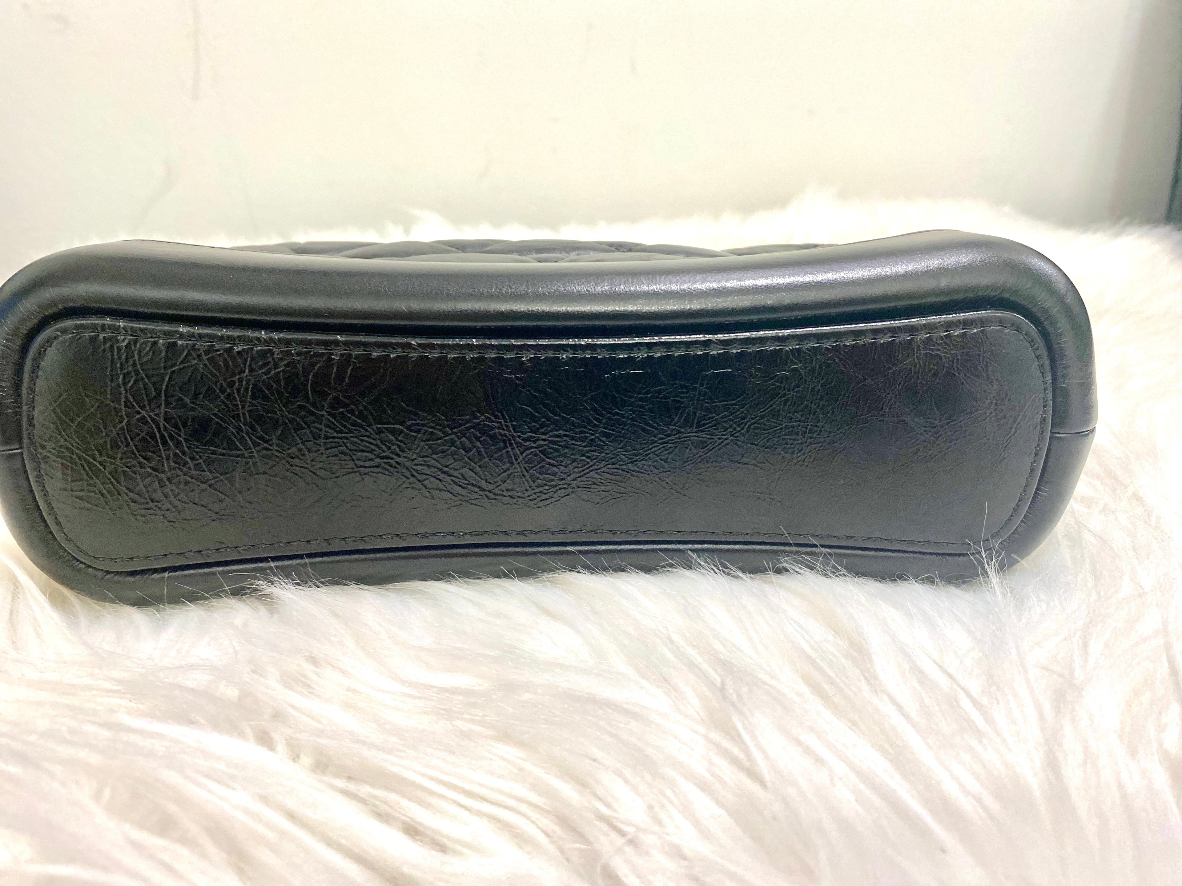 CHANEL GABRIELLE QUILTED AGED CALFSKIN COSMETIC CASE